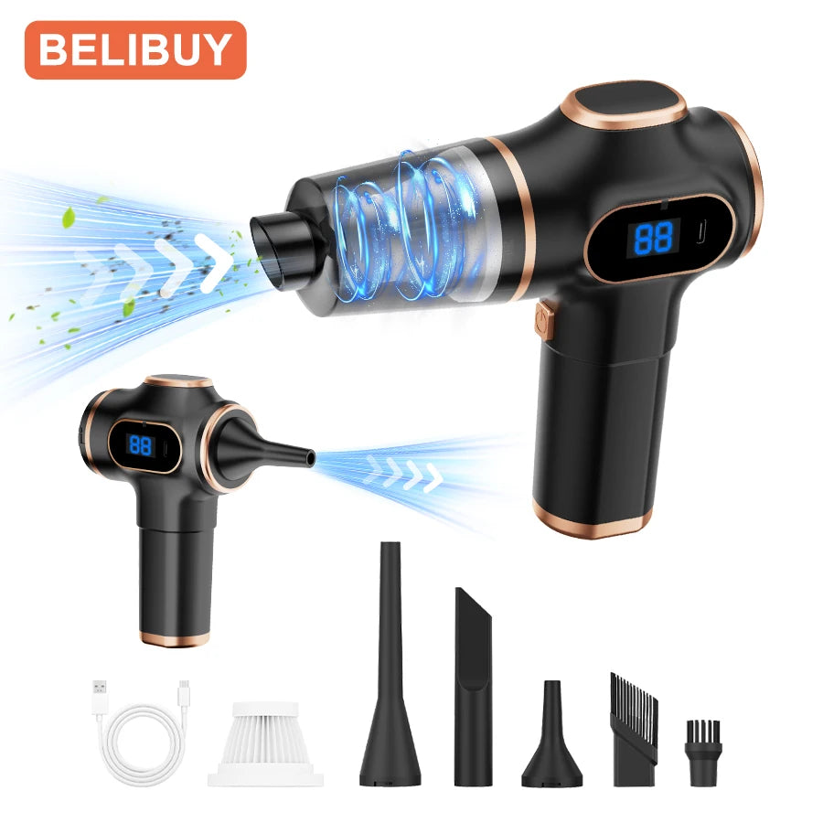 Home Appliance Portable Powerful Handheld Vacuum Cleaner, Long Battery Life Suitable for Cleaning Car and Home Debris