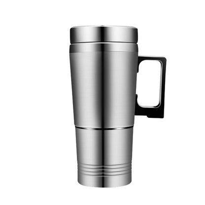 Electric Heating Car Kettle 12V/24V Car Electric Heating Cup 300ML Insulated Drink Mug Stainless Steel Travel Electric Kettle