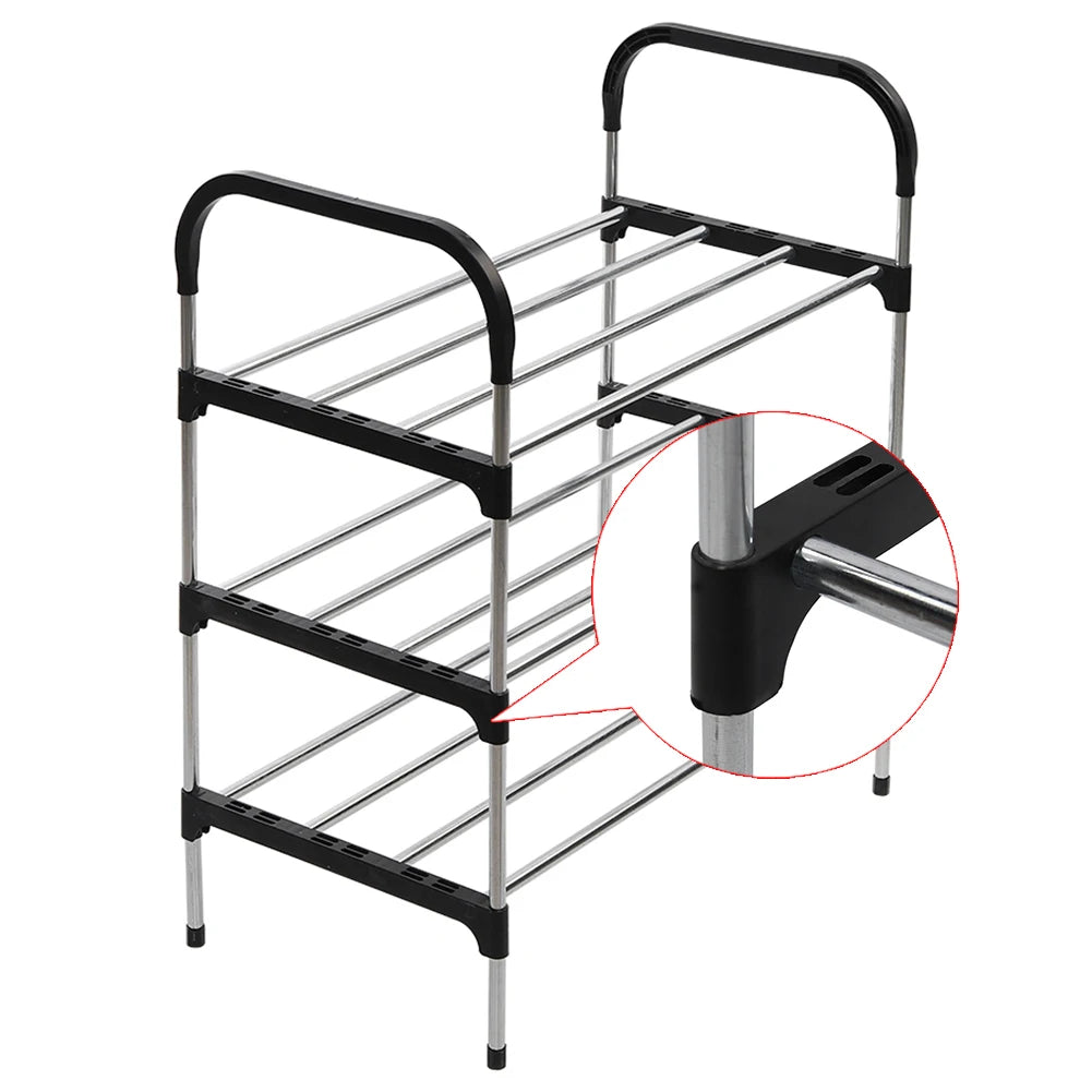 【Lifeideas】3/4/5 Tiers Shoe Rack Organizer Stackable Space Saving Shoe Shelf