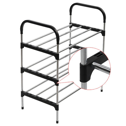 【Lifeideas】3/4/5 Tiers Shoe Rack Organizer Stackable Space Saving Shoe Shelf