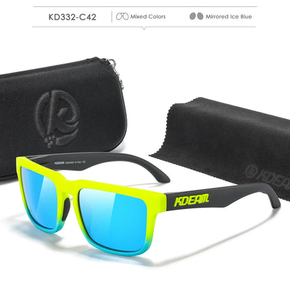 KDEAM Photochromic And Polarized Sunglasses Men Category 3 Polarized Sun Glasses Women Unique Frame Surface Eyewear With Case