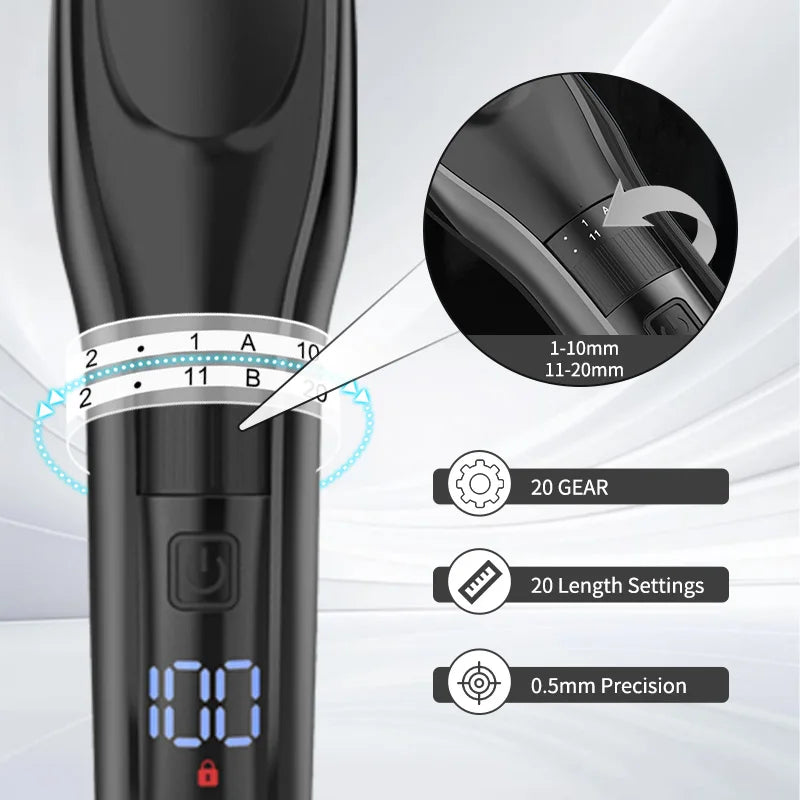 SEJOY Electric Hair Clipper Kit For Men, Adjustable Hair Cut Machine Hair Trimmer Professional Rechargeable Hair Cut Barber