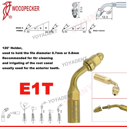 Woodpecker Dental Scaler Tips Ultrasonic Tooth Cleaning Machine Cutter Head Endo Perio Scaling Tips Fit EMS UDS Scaler Handpiece
