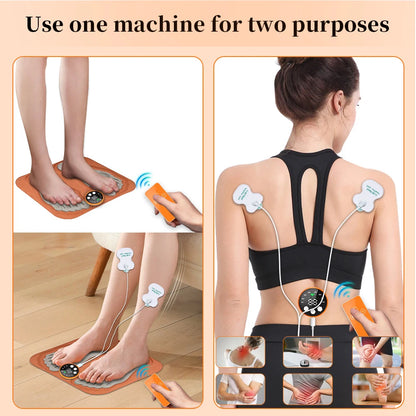 Smart Foot Massager Pad Muscle Relax Feet Acupoints Massage Electric Muscle Stimulation Improve Blood Circulation Health Care