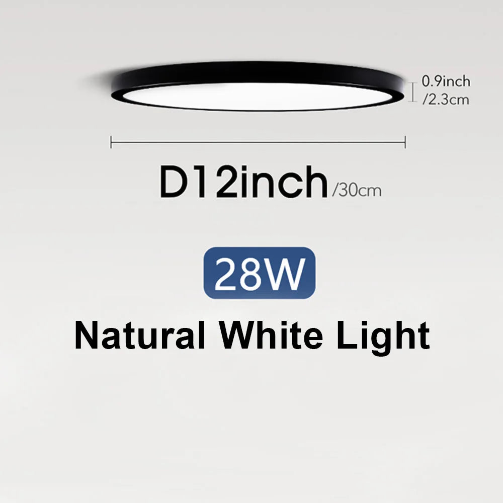 LED Ceiling Lights 220V Ultra-thin Ceiling Lamps Modern Chandelier Panel Lighting Fixture Waterproof Dustproof Three Proof Light