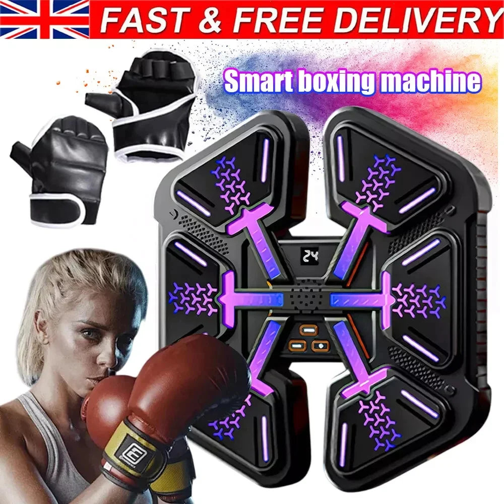 Smart Boxing Training Music Electronic Boxing Machine Wall Target Wall Mounted for Adults Kids Home Interactive Punching Trainer