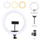 26cm 10inch Led Selfie Ring Light Round Ring Lamp with Phone Holder Photography Fill Lighting with Tripod for Youtube Live Video