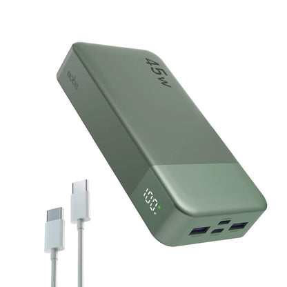 Nobis 20000mAh 45W Powerbank Fast Charge Power Bank with LED Display, Super Fast Charging Portable Charger with LED Display for iPhone 17 16 15 14 13