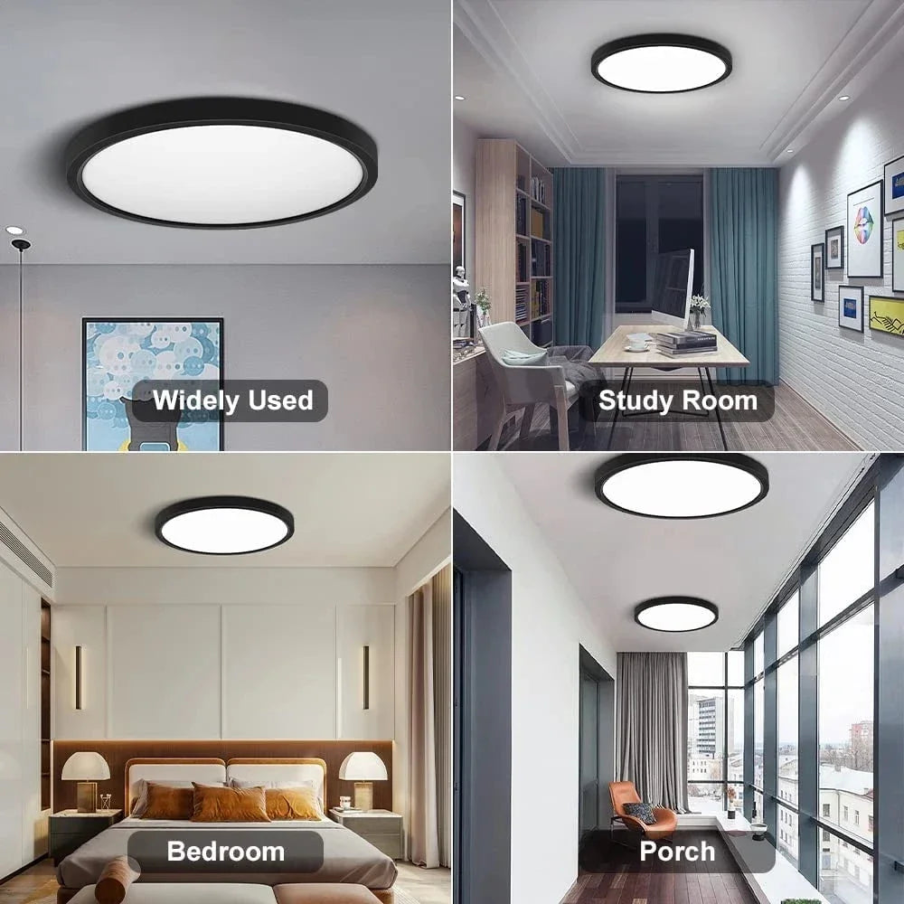 LED Ceiling Lights 220V Ultra-thin Ceiling Lamps Modern Chandelier Panel Lighting Fixture Waterproof Dustproof Three Proof Light