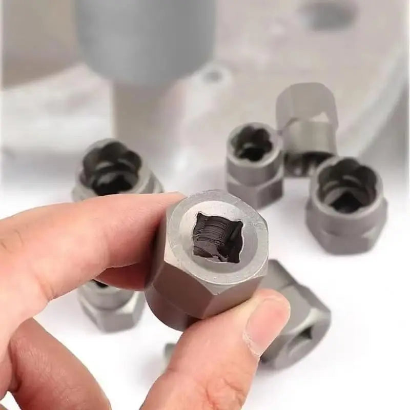 14Pcs Stripped Lug Nut Remover with Hex Adapter Extraction Socket Set, Impact Bolt & Nut Remover Removing Bolts and Nuts