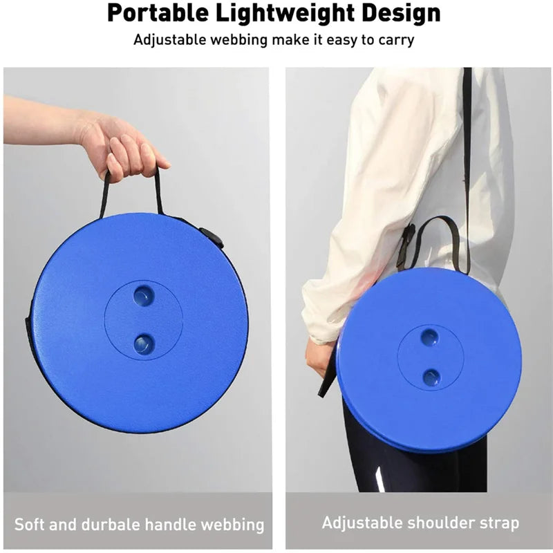 thickening Portable Folding Telescopic Stool Lightweight Plastic Subway Queuing Chair and Outdoor Camping Fishing with Carry Bag