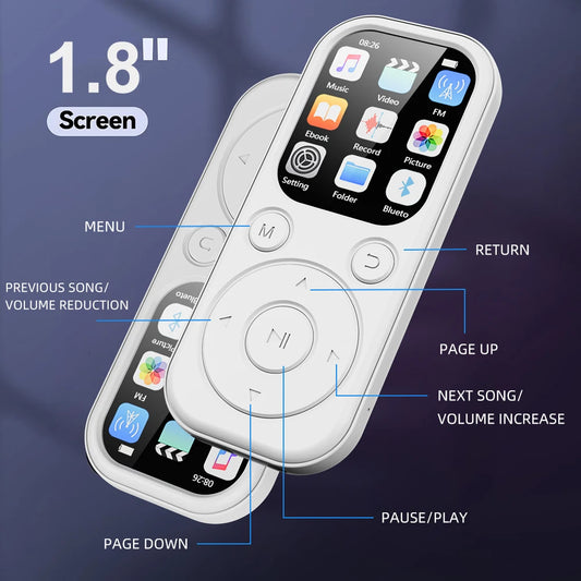 1.8 Inch Bluetooth MP3 Player with FM Radio