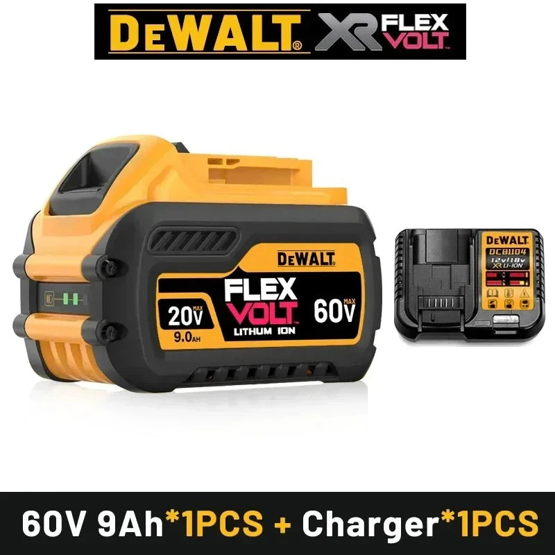 100% Original DeWalt 20V/60V 2.0Ah-9.0Ah MAX Battery Power Tool Replacement For DCB184 DCB181 DCB182 DCB200 Battery.