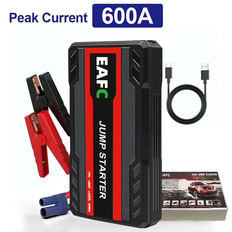 2000A/1200A High Power Car Battery Jump Starter Portable Car Battery Booster Charger Booster Power Bank Starting Device USB Port
