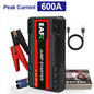 2000A/1200A High Power Car Battery Jump Starter Portable Car Battery Booster Charger Booster Power Bank Starting Device USB Port