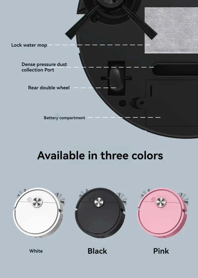2026 Model Sweeping Robot Automatic Home Mini Cleaning Machine USB Charging Smart Sweep Mop 5-In-1 Vacuum Cleaner New