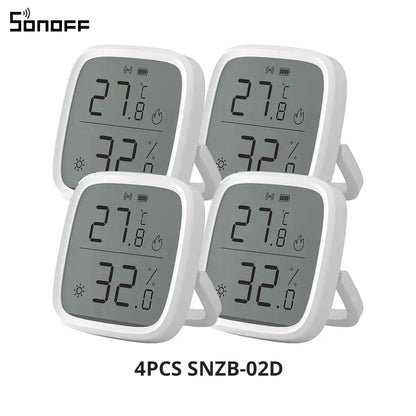 SONOFF SNZB 02D Zigbee Temperature Humidity Sensor SNZB-02D with LCD Screen for EWeLink SONOFF ZigBee Bridge Alexa Alice