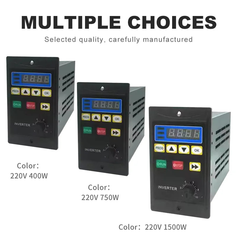 ZGNP 220V Frequency Drive - 0.75KW, 1.5KW, 2.2KW, Single-Phase Input, Three-Phase Output