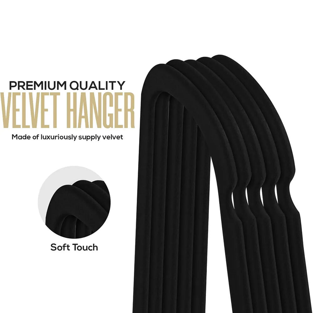 Coat Clothes Clothing Veet Velour Non Slip Flocked Trouser Hangers UK