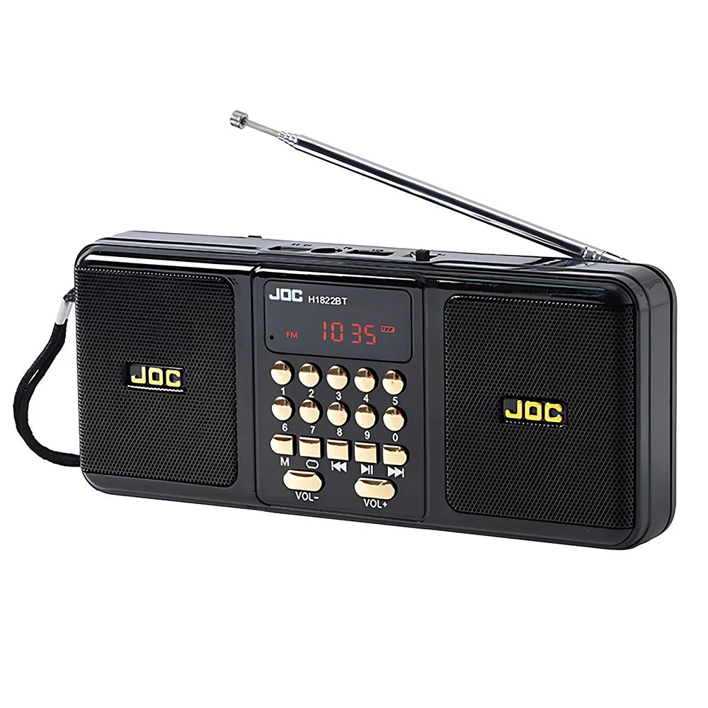 Portable FM Radio Rechargeable Battery Wireless Speaker Support TF USB MP3 Player Bluetooth-compatible Speaker With FM Receiver