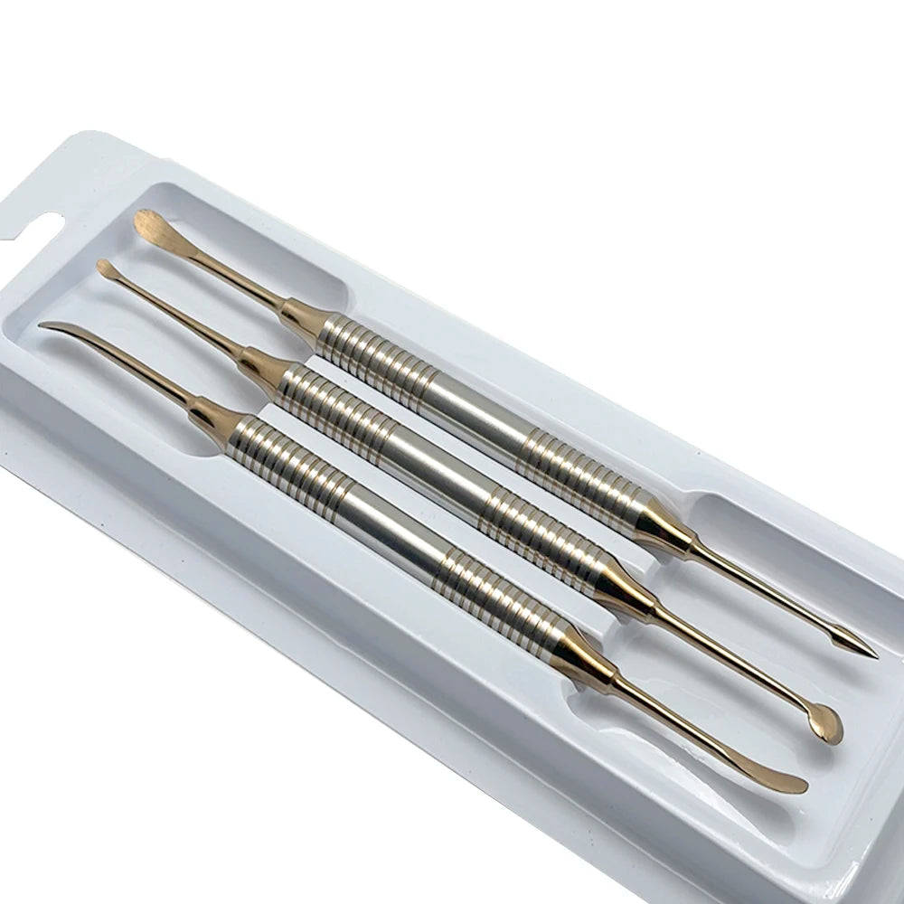 3Pcs/kit Dental Implant Periosteal Elevator Separator Peristeel Splitter Tool Titanium Material Reflecting or Retracting Tools