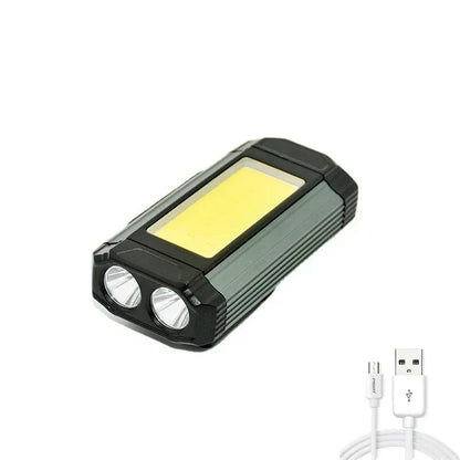 1/2/4PCS Magnetic COB Work Light USB Rechargeable LED Flashlight Portable Lantern Camping Light Type-C Power Bank Function Lamp