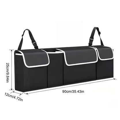Car Trunk Organizer Hanging Backseat Storage Bag for Car Truck SUV Van Multi-Pocket Oxford Cloth Organizer Stowing Tidying Acces