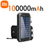 Xiaomi 200000mAh Power Bank Fast Charging Outdoor Large Capacity External Battery Solar PowerBank Flashlight For iPhone Samsung