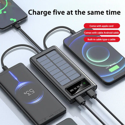 ONEPLUS 200000mAh Solar Power Bank Ultra Capacity USB Super Fast Charging USB  For iPhone Samsung Xiaomi Huawei Outdoor Power