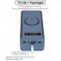 T21 Battery Storage Box 21*18650 with Flashlight Power Bank Case Battery Holder Box Dual USB 18650 Battery DIY Shell Storage