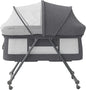 UBRAVOO Baby Grab-and-go Travel Cot  with Mattress & Silent Wheels,  Rocking Crib Convertible, XYT-001