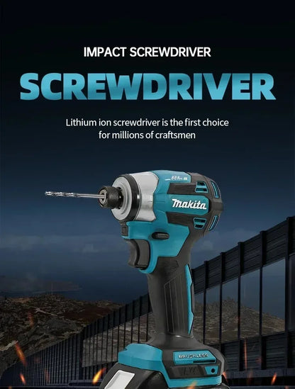 Makita DTD173 Brushless Impact Screwdriver Rechargeable Screwdriver Drilling Machine Cordless Power Tool