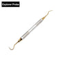 Dentist Tool Dental Mouth Mirror Explorer Probe Blade Handle Stainless Steel Dental Instruments Dentist Teeth Cleaning Tools
