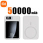 Xiaomi Magnetic Power Bank 100000mAh Wireless Fast Charger For iPhone Samsung Portable Auxiliary Battery Magnetic Powerbank Hold