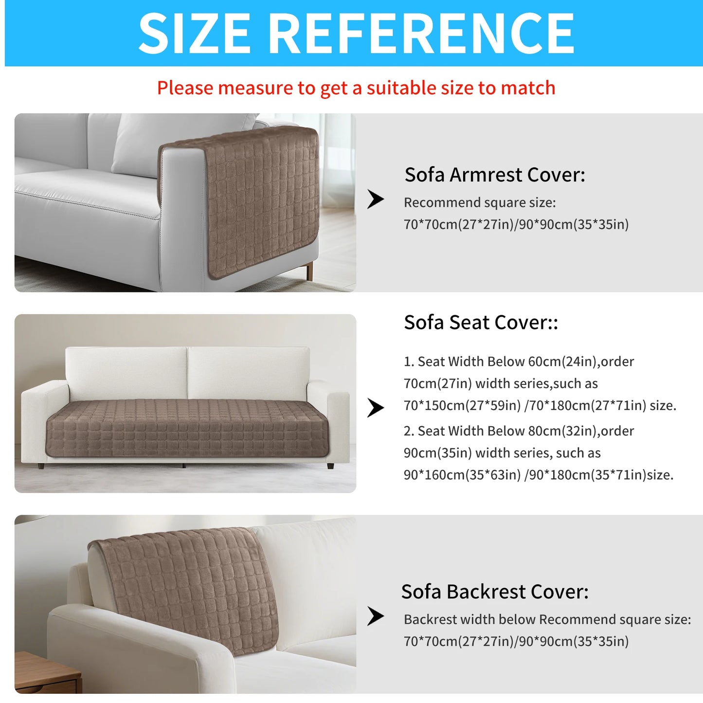 Soft Flannel Sofa Covers Washable Sofa Cushion Covers Non-Slip Couch Slipcovers for Sectional Sofa L Shape Furniture Protector