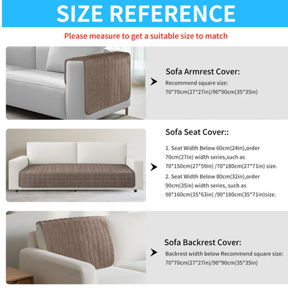 Soft Flannel Sofa Covers Washable Sofa Cushion Covers Non-Slip Couch Slipcovers for Sectional Sofa L Shape Furniture Protector