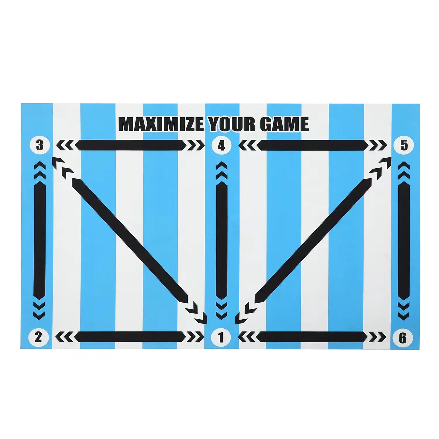 Thick Soccer Training Mat 60x90cm Durable Non-Slip Foldable For Kids Adults Indoor Outdoor Football