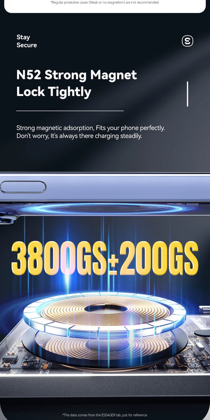 Essager Thin Wireless Power Bank Magnetic 20W 5000mAh Portable Fast Charging External Battery for Magsafe For iPhone 17 16 15 14