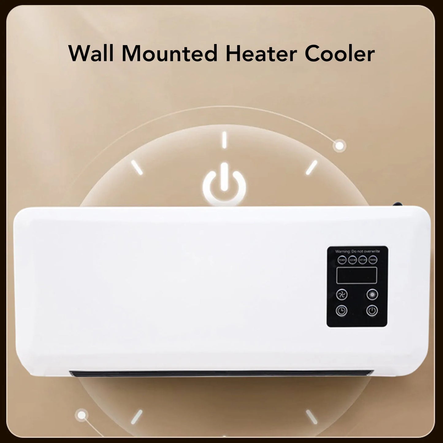 Wall Heater Cooler Space Saving Portable Wall Mounted Air Conditioner Easy To Operate Versatile Low Noise for Home Bedroom