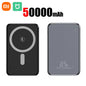 XIAOMI Ultra Slim Power Bank Mac Fast Charge Auxiliary Battery 50000mAh Magnetic Magnet Wireless Charging For IPhone Samsung New