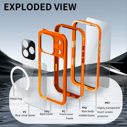 Shellbox IP68 Magnetic Waterproof Phone Case for Swimming & Diving - Compatible with iPhone 17/17AIR/17Pro/17Promax