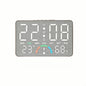 Digital Alarm Clock TEMP Humidity Week Comfort Level Dual Alarm Snooze Table Clock 12/24H Timer Auto Dimmable LED Wall Clock