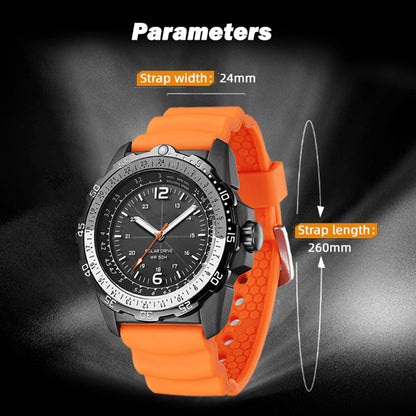 Men's Solar Powered Digital Watch 50M Waterproof Outdoor Sports Watch Luminous Watch