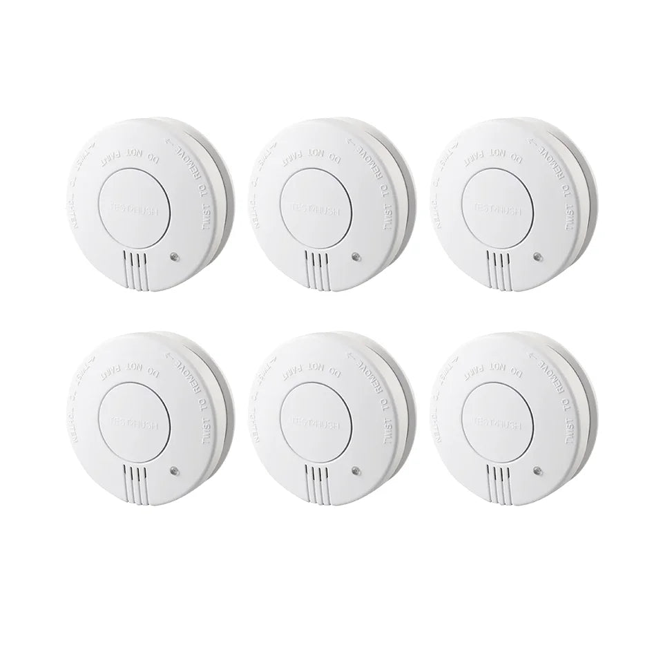Smoke Detector 9V Replaceable Battery Smoke And Fire Alarm Smoke Sensor Low Battery Beep For Kitchen Bedroom Office CE EN14604