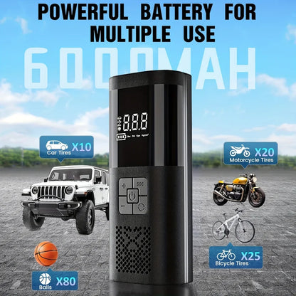 Car wireless inflator portable car auto inflator small sedan tire inflator motorcycle bicycle basketball inflator carryable