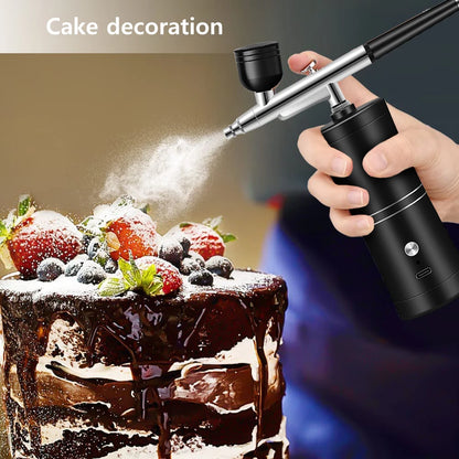 Airbrush Nail with Compressor Cordless Portable Airbrush Nails For Nail Art Cake Painting Craft Sprayer