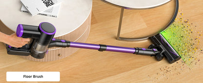 Lubluelu P4 Cordless Vacuum Cleaner 30Kpa Suction, 40Mins Runtime, Self-Standing, Green LED, for Hard Floor Carpet Pet