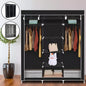 Reinforcement Canvas Wardrobe, Thickened Steel Pipe, Waterproof And Moisture-proof, Easy Installision, Compartment Storage