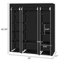 69" Portable Clothes Closet Wardrobe Storage Organizer with Non-Woven Fabric Quick and Easy to Assemble Extra Strong and Durable