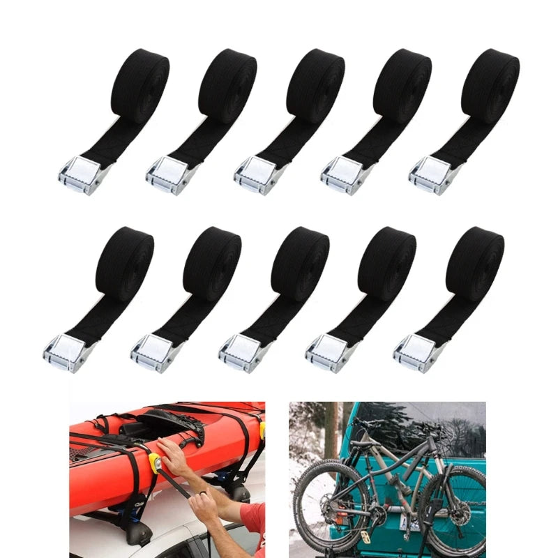 Tie Down Straps Zinc Alloy Adjustable Cam Buckle Luggage Package Fixing Straps Dropshipping